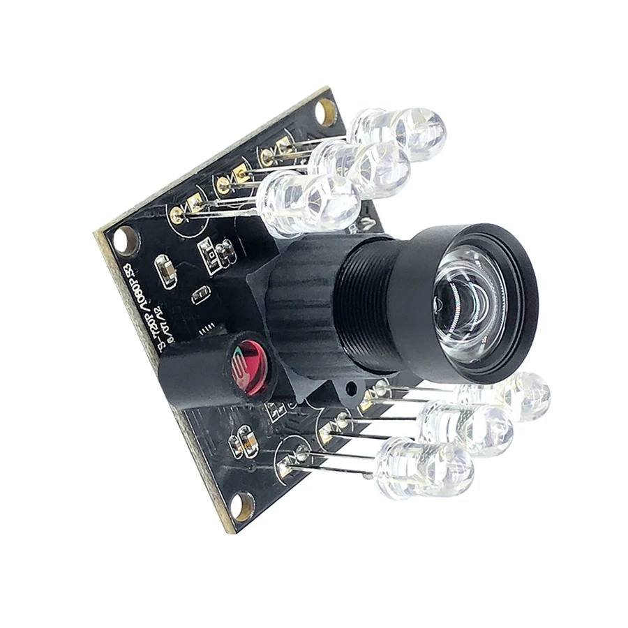 Ir 850nm led distorção zero 2mp webcam de vigilância 1080p mjpeg alta velocidade ov2710 linux uvc 30/60fps 120fps módulo de câmera usb