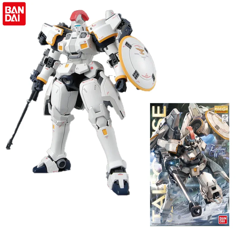 Original Bandai Gundam Anime Figure MG 1/100 Mobile Report Wing OZ-00MS Tallgeese Effects Action Figure Model Modification Toys