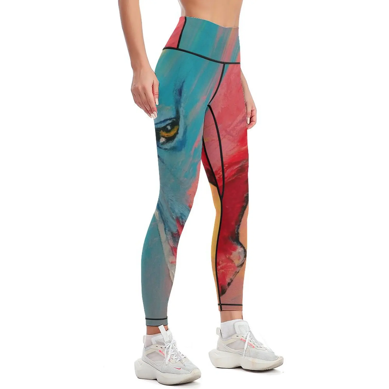 Painted Horse Leggings push up legging Women's pants sports shirts gym flared Womens Leggings