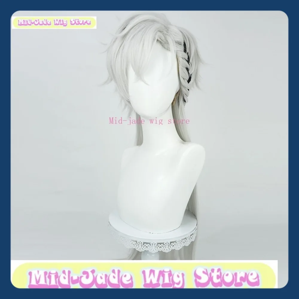 Peluca de jade medio Kuzuha Sugar Hate Ver, peluca de Cosplay, juego de Anime, accesorios de disfraz de fiesta de Halloween, pelo sintético