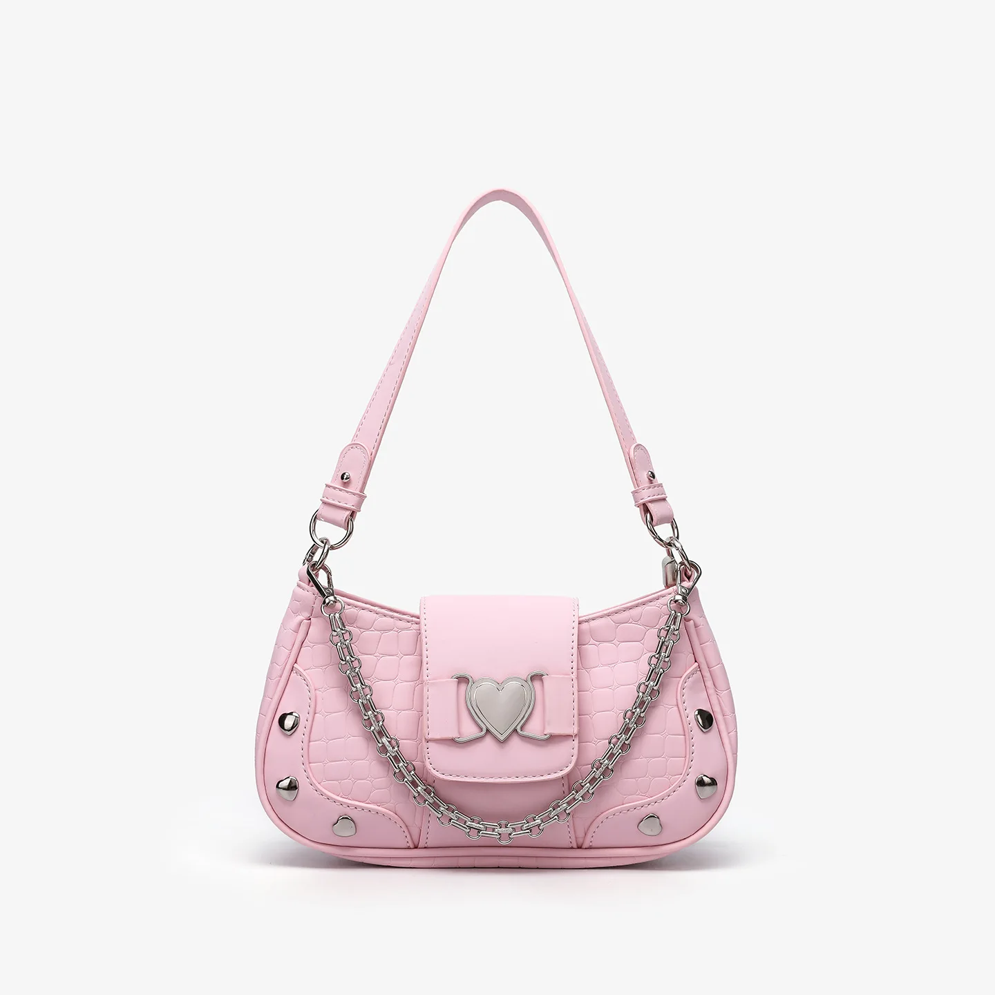 

Y2K Aesthetic​ 2025 Mini Shoulder Bag, Y2K Core​ Sweetheart Print Cute Crossbody, Vintage Inspired Underarm Purse for Daily