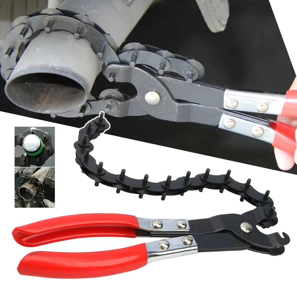 Professional Automotive Exhaust Tailpipe Cutter Pliers, Chain Pipe Cutting Tool for Car Motorcycle Tubing Maintenance