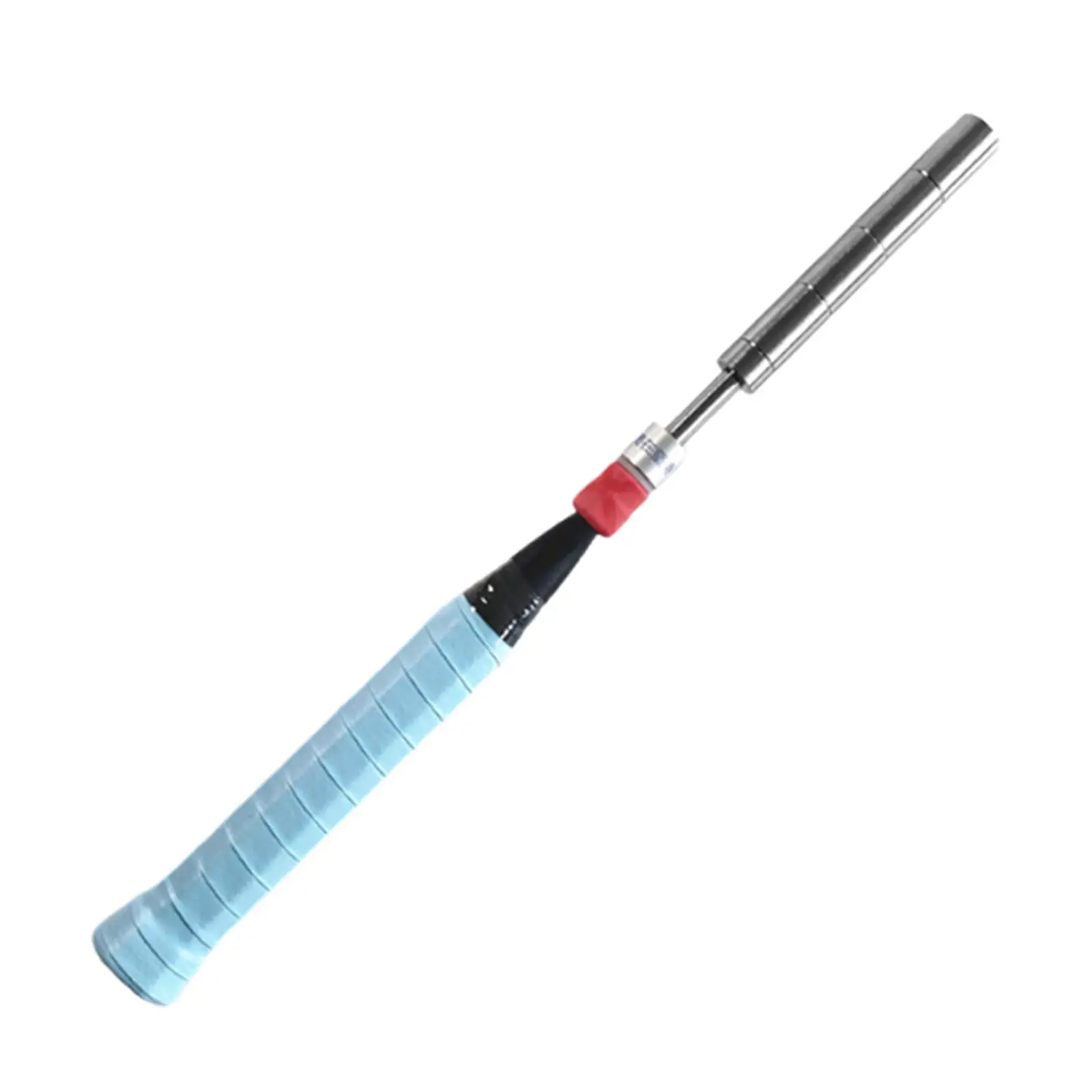 

Тренажер для бадминтонного свинга из нержавеющей стали с деревянной ручкой, корректор осанки, тренажер для ракетки, оборудование для тренировки скорости