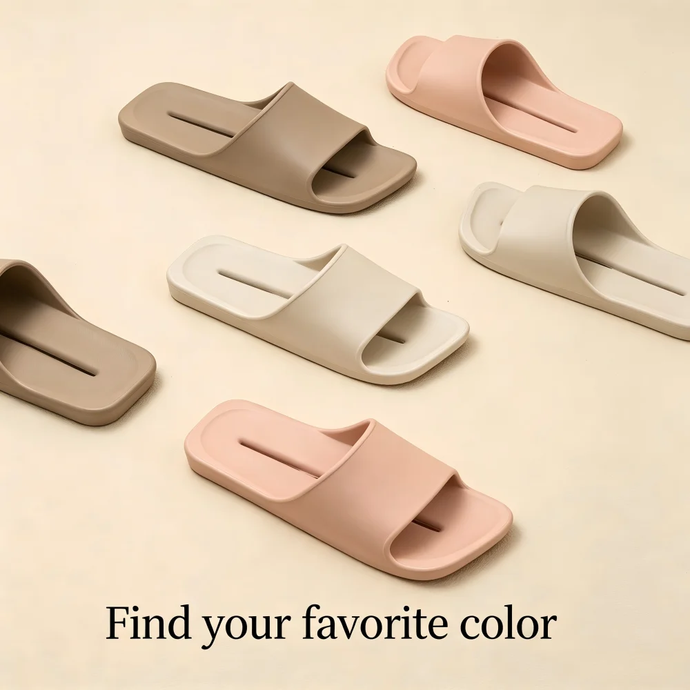 SHAJI Summer Non Slip Odor Resistant Bathroom Slippers, Unisex Quick Dry EVA Soft Hollow Drainage Slides for Household Indoor view 5