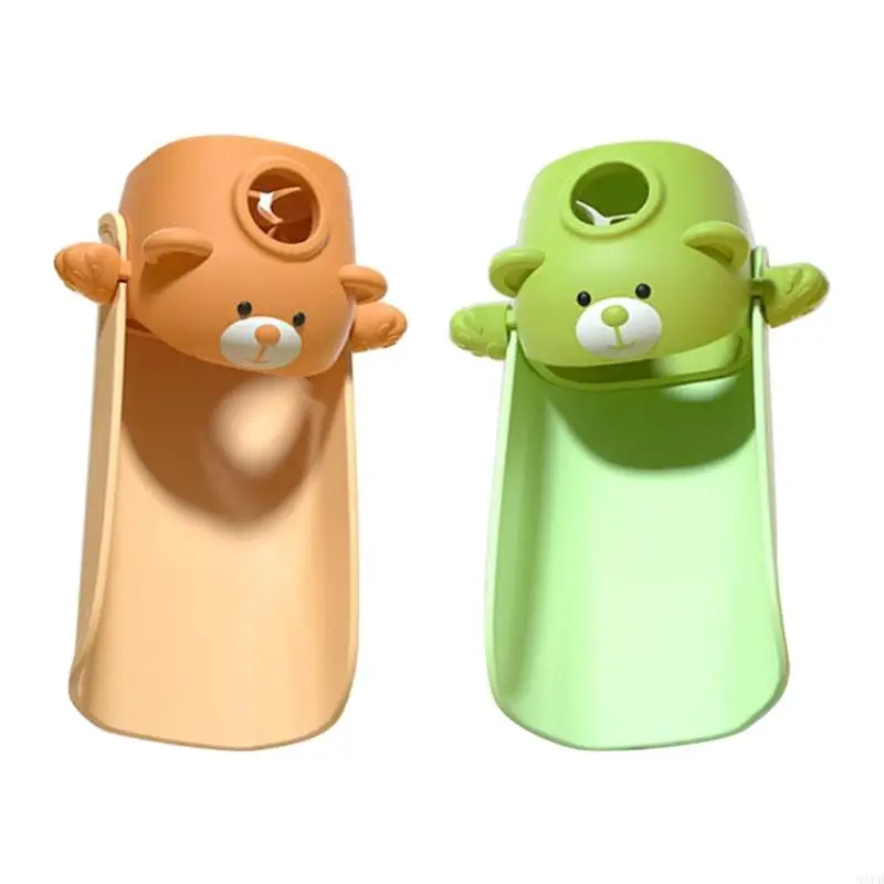

Safe Silicone Toddler Faucet Extender with Temperature Indicates Bear Faucet Extension Fun And Safe & Washing Extender