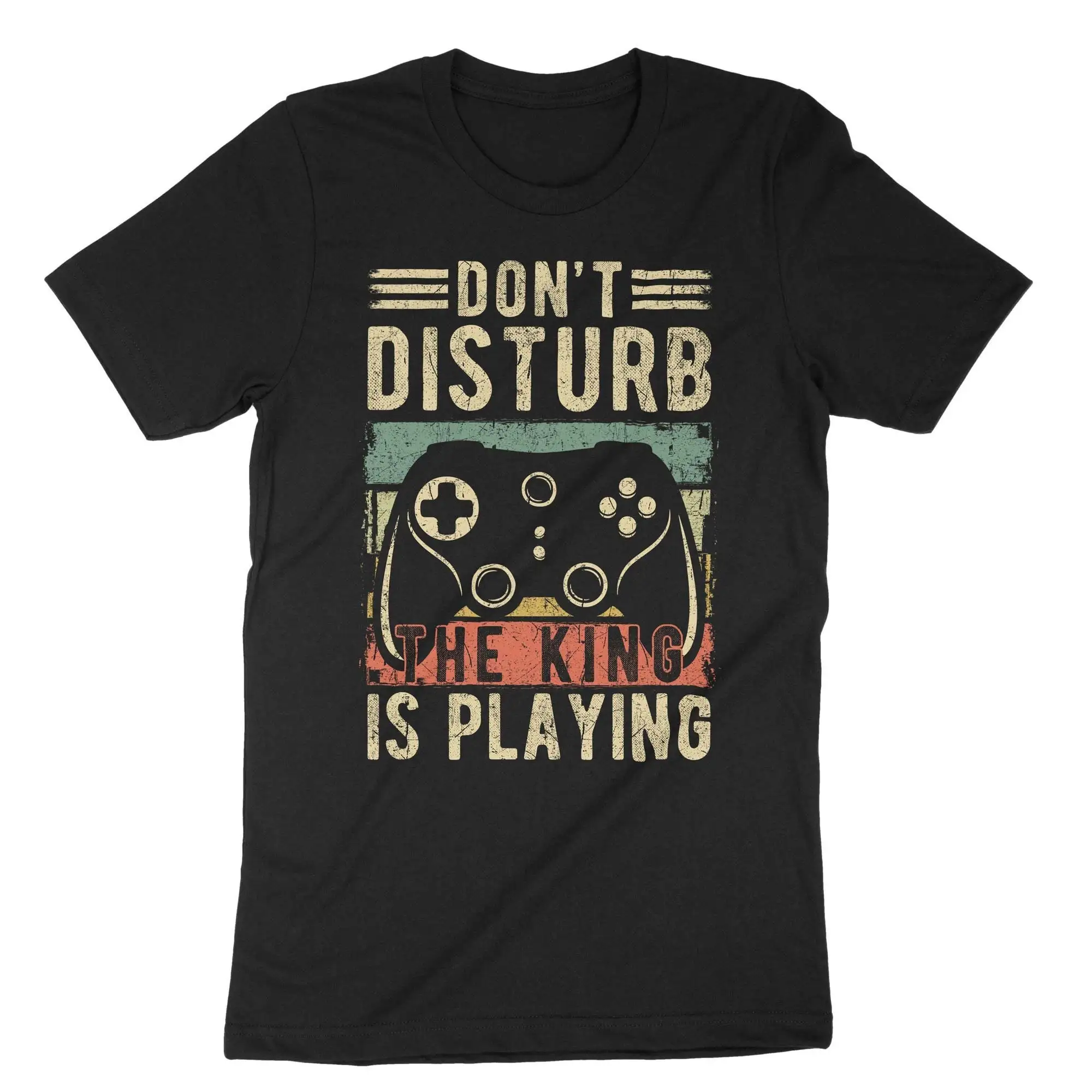 Don't Disturb The King Is Playing T Shirt Retro Gamer Video Game Console For PC