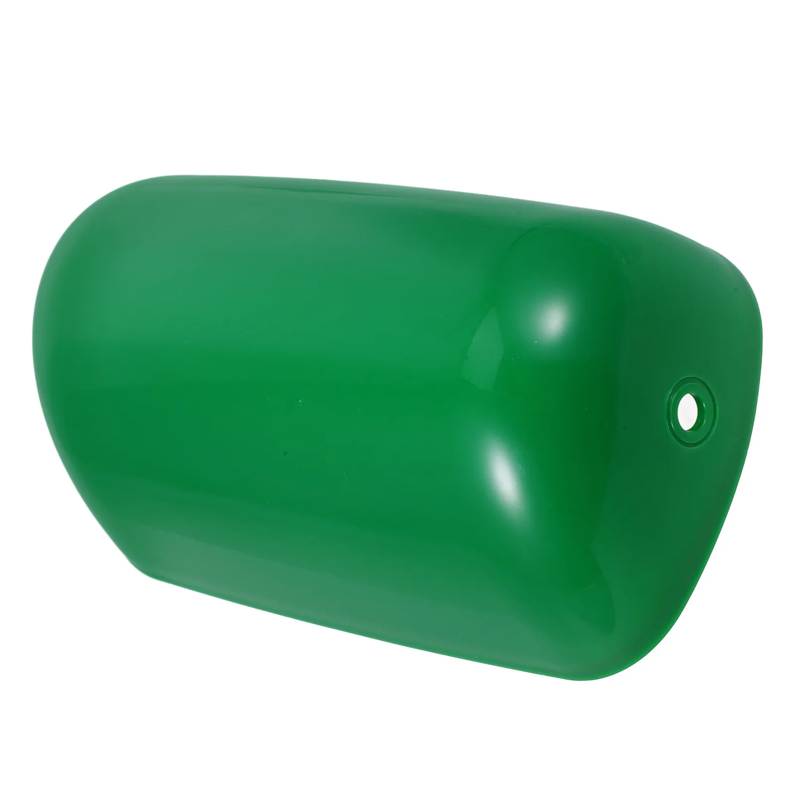 Bankers Lamp Shade Retro Green Plastic Replacement for Desk Nightstand Vintage Style Anti-Glare Light Fixture Barrel Lamp Shades