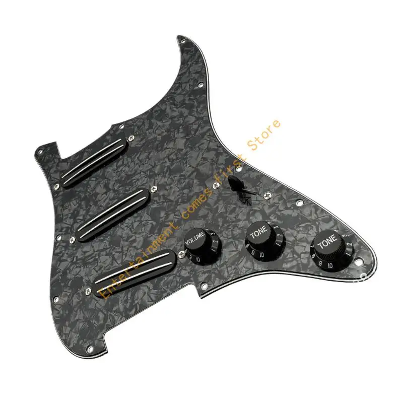Single Coil Pickup Loaded Prewired Pickguard Guitar Scratch Plate Replacement 55KD