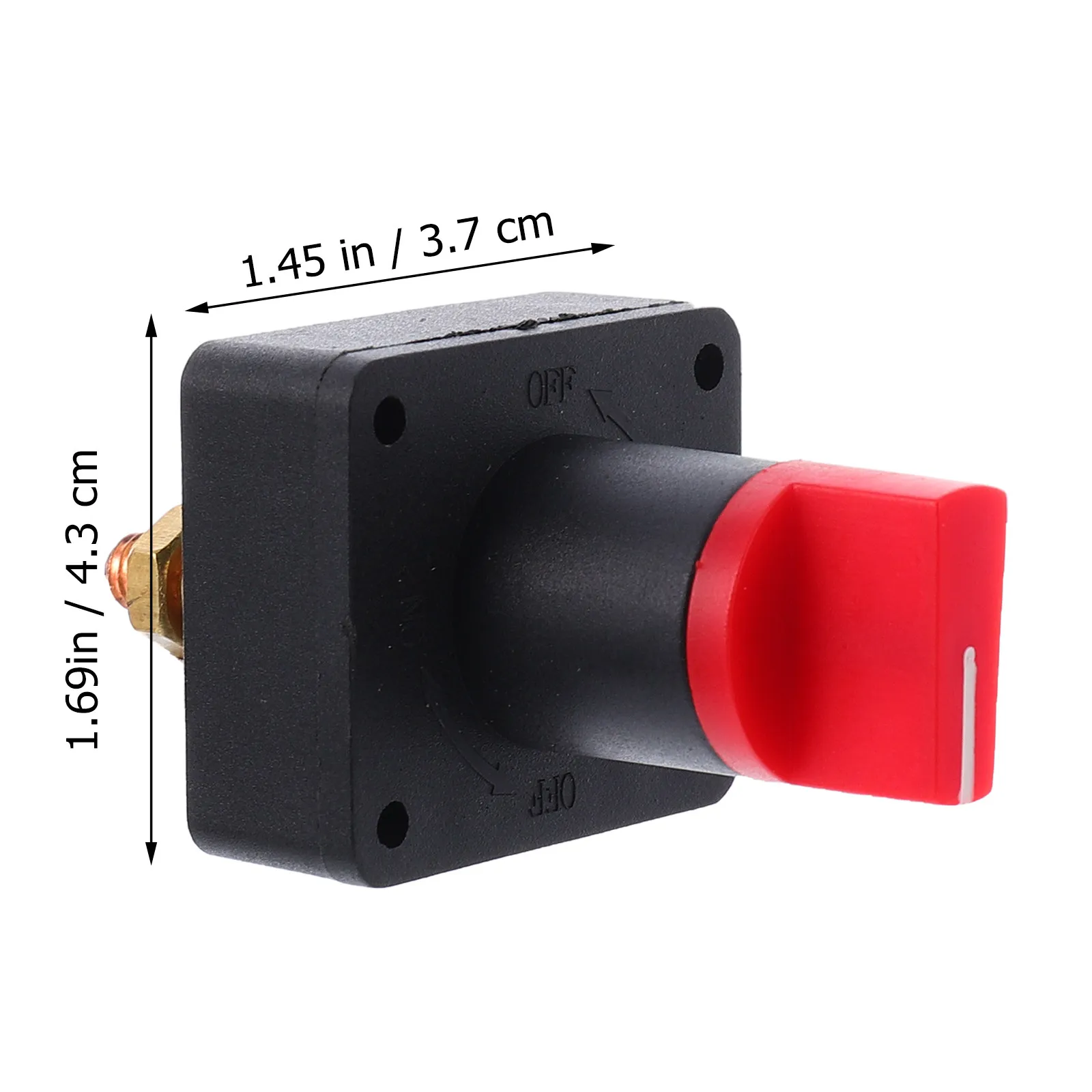 1Set 300A Battery Disconnect Off Switch ABS Copper Housing for Car Rv Boat Isolator Prevent Theft Fire