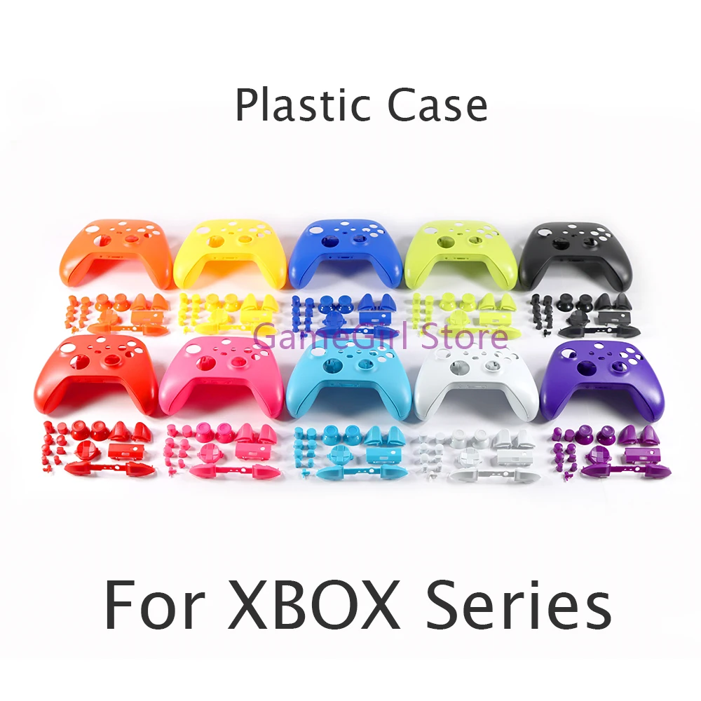 10sets Full Set Plastic Housing Shell Case Front Back Cover with Buttons For Xbox Series X S Controller Replacement