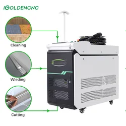 Portable 3 in 1 laser cleaner welder cutter metal fiber laser cleaning welding cutting machine CNC