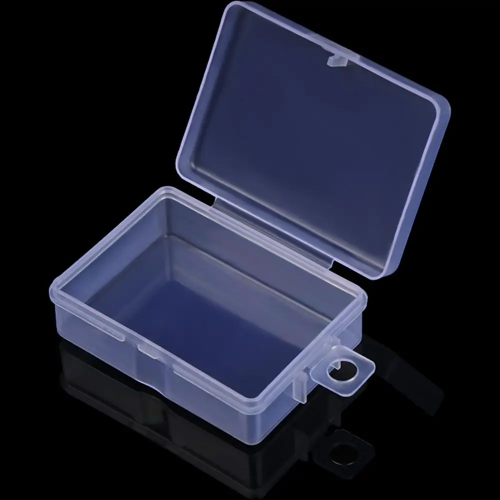 10Pcs Rings Plastic Transparent Jewelry Packaging Box Container Mini Boxes Storage Case