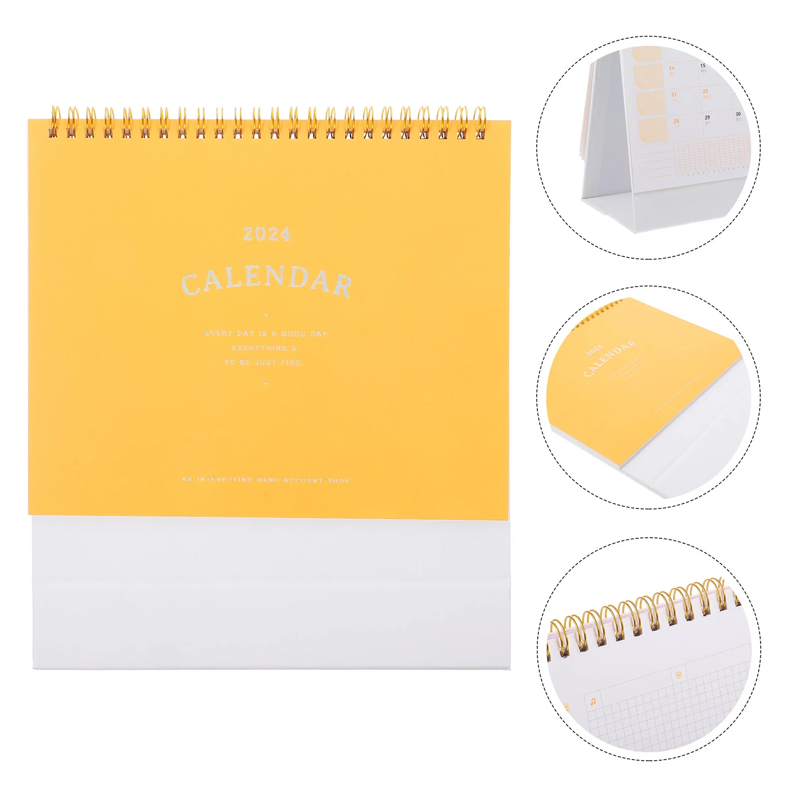 

Desk Standing Calendar Simple Desktop Block for Small Office Decor Aesthetic Calendars