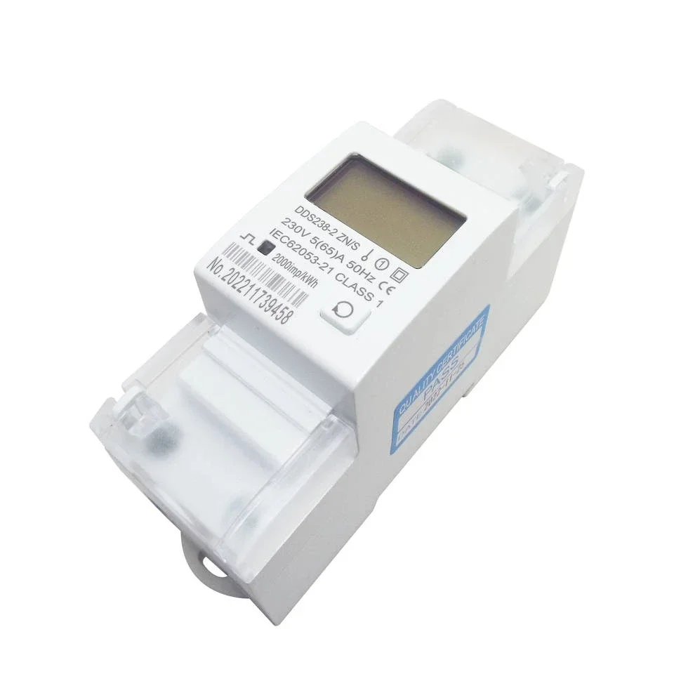 10(100)A 220V 230V 50HZ 60HZ 100A Bi-directional Single Phase Active Energy Import Export Kwh Din Rail Watt Hour Energy Meter