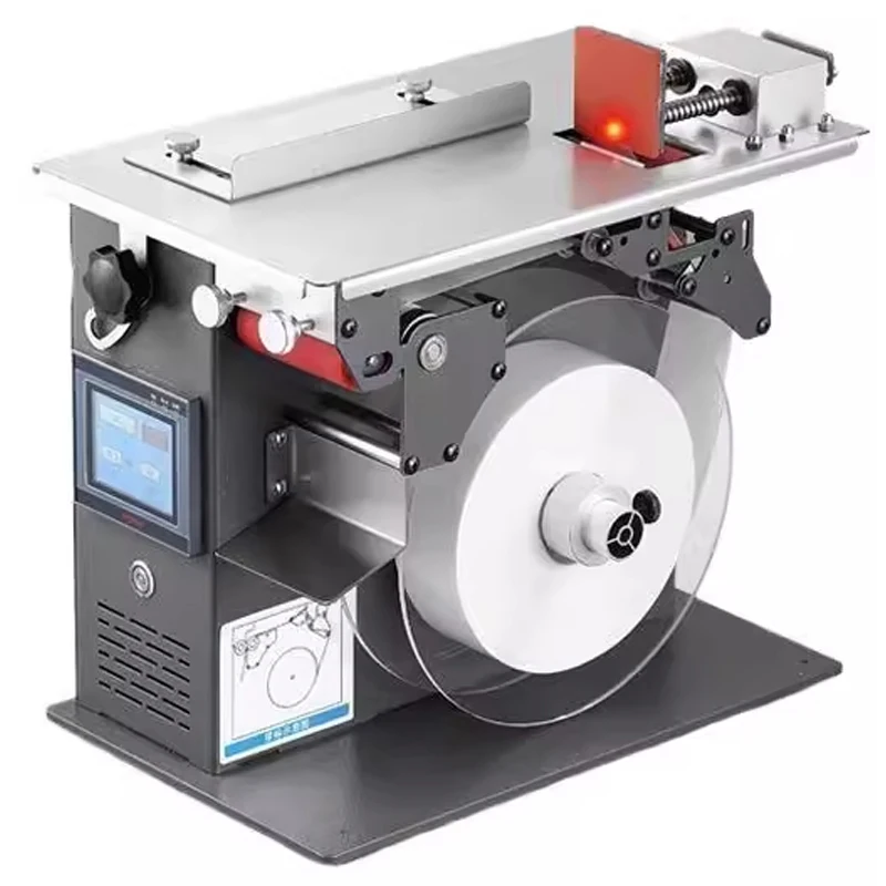 Right-Angle Sealing Machine Labeling Device for Boxes with Self-Adhesive Transparent VRZ Labels - Semi-Automatic Application