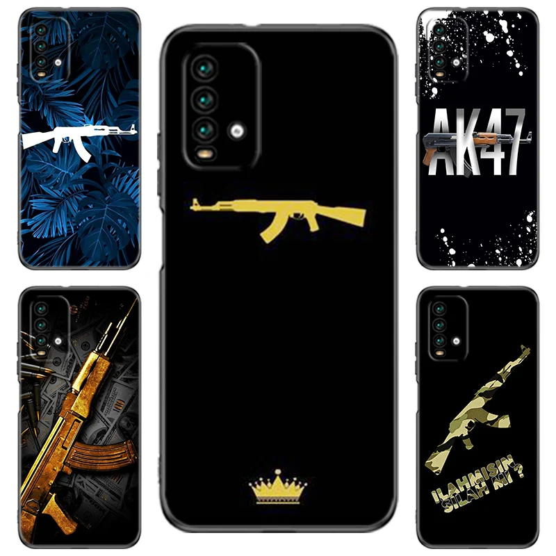 Weapons AK47 Gun Phone Case For Xiaomi Redmi 11 Prime 11A 12C 13C A1 A2 Plus A3X 12 13 4G 10 13R 5G 9A 10A 9C 10C 9i 9T 12R