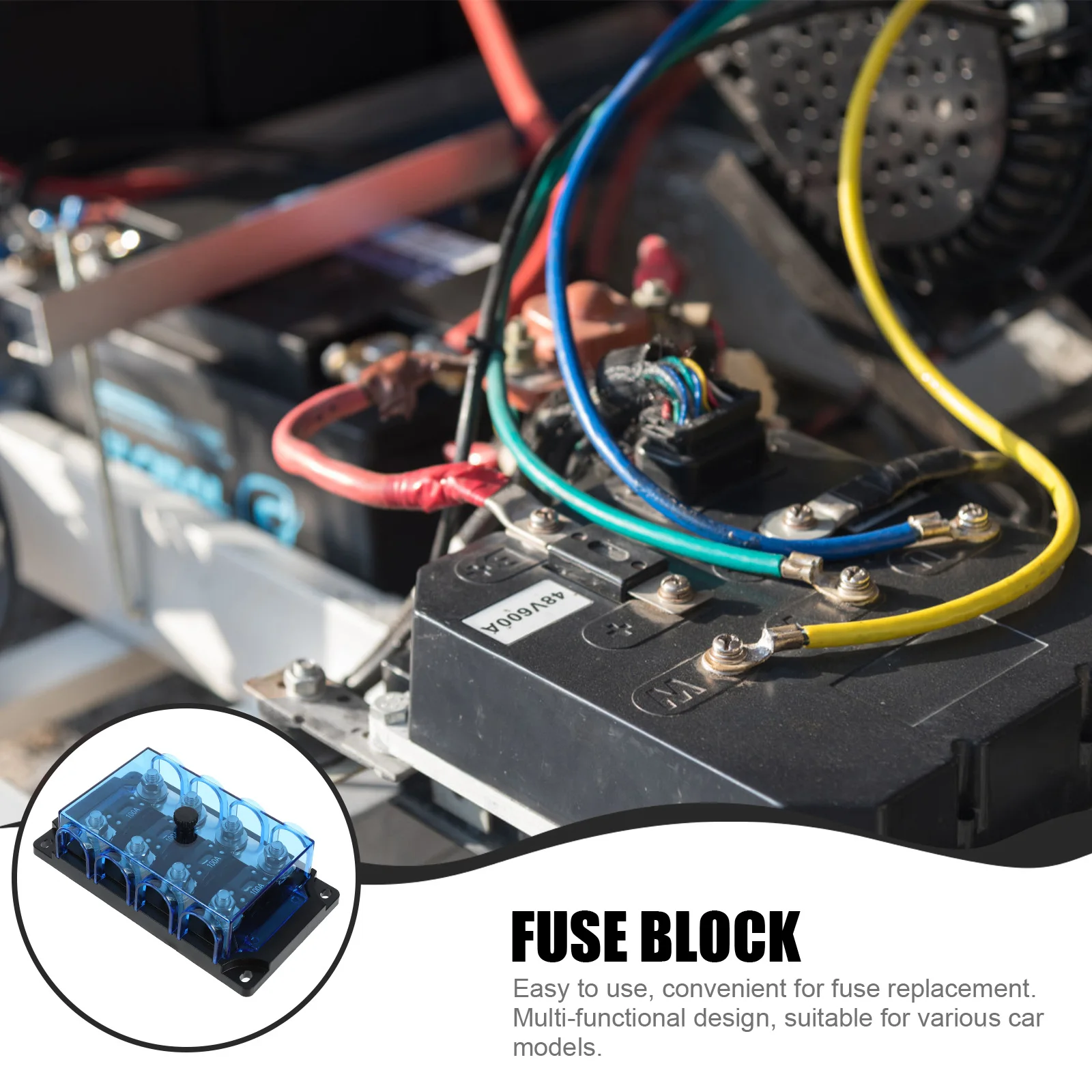 

Car Fuse Box Holder Blocks Automotive Fuse Block Plug-In Distribution Panel For Motorcycle Marine Vehicles