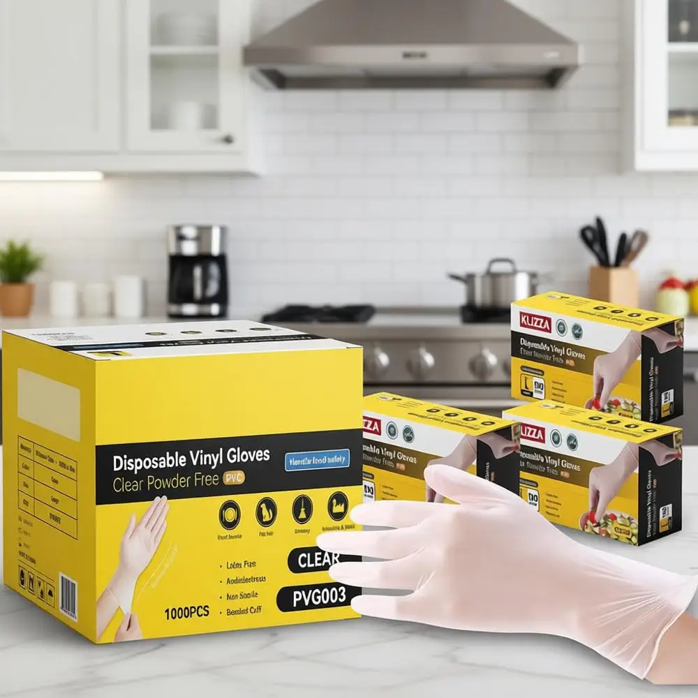 

Прозрачные виниловые перчатки, без латекса, без пудры, высококачественные, для кухни, готовки, уборки