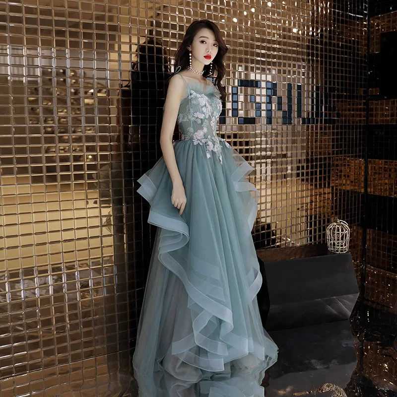 

Зеленое длинное платье Cheongsam с открытой спиной, Vestidos Chinos, восточные вечерние платья Qipao, классическое вечернее платье, размер XS-XXL