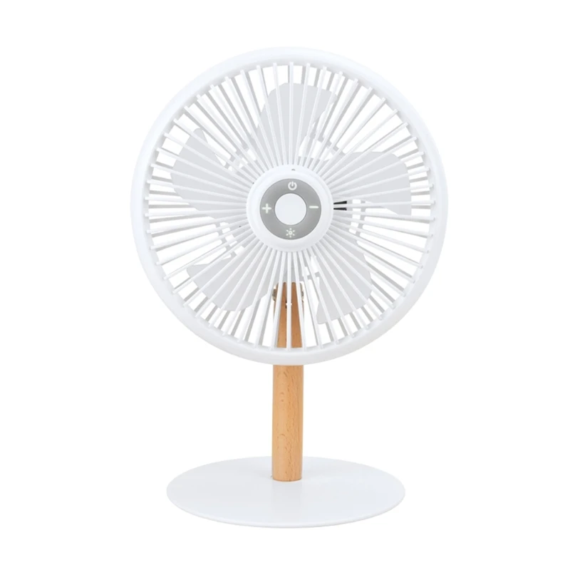 원격 제어 및 LED 조명이 있는 편리한 USB 테이블 팬 4000mAh 배터리 USB 휴대용 팬 강력한 테이블 팬