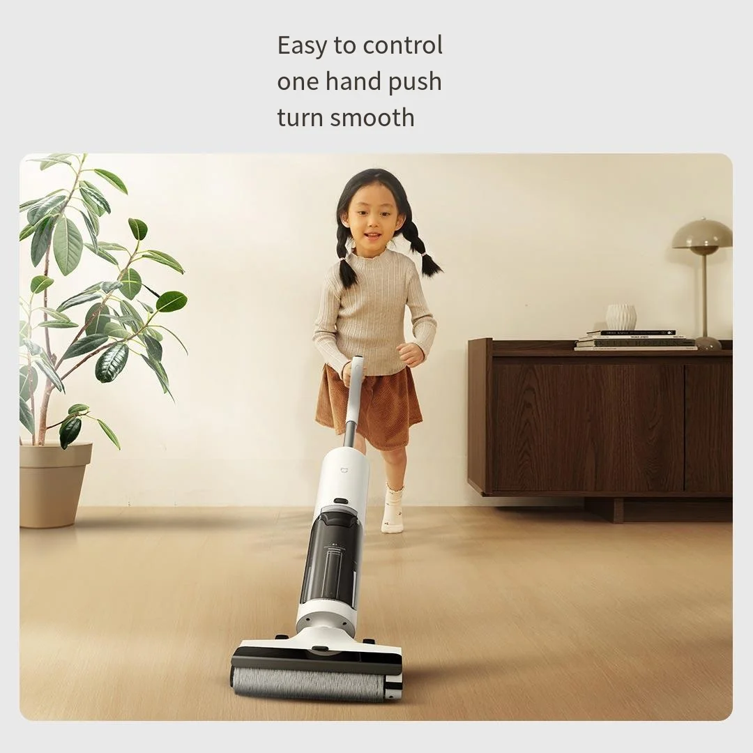 Lavatrice da pavimento wireless Mijia 2C Integrazione di lavaggio con mop per aspirazione domestica