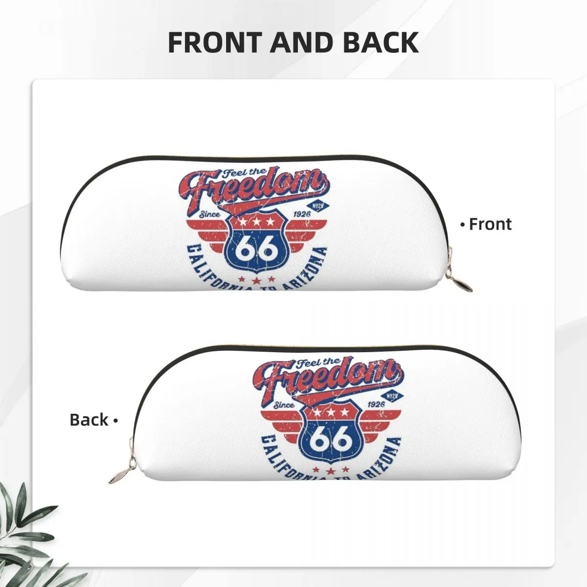 الطريق 66 الولايات المتحدة الأمريكية (1) مقلمة قلم رصاص الحقيبة تخزين لوازم مكتبية سعة كبيرة صندوق القلم حقيبة أقلام رصاص لهدايا الطلاب