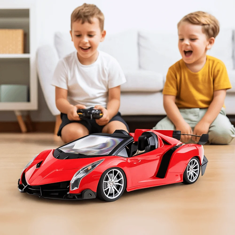 

Рулевое колесо с дистанционным управлением, радиоуправляемый автомобиль, светодиодный светильник, четырехсторонний дрифт, электрическая игрушка, электронный автомобиль, зарядка через USB, высокоскоростная гоночная игрушка для автомобилей