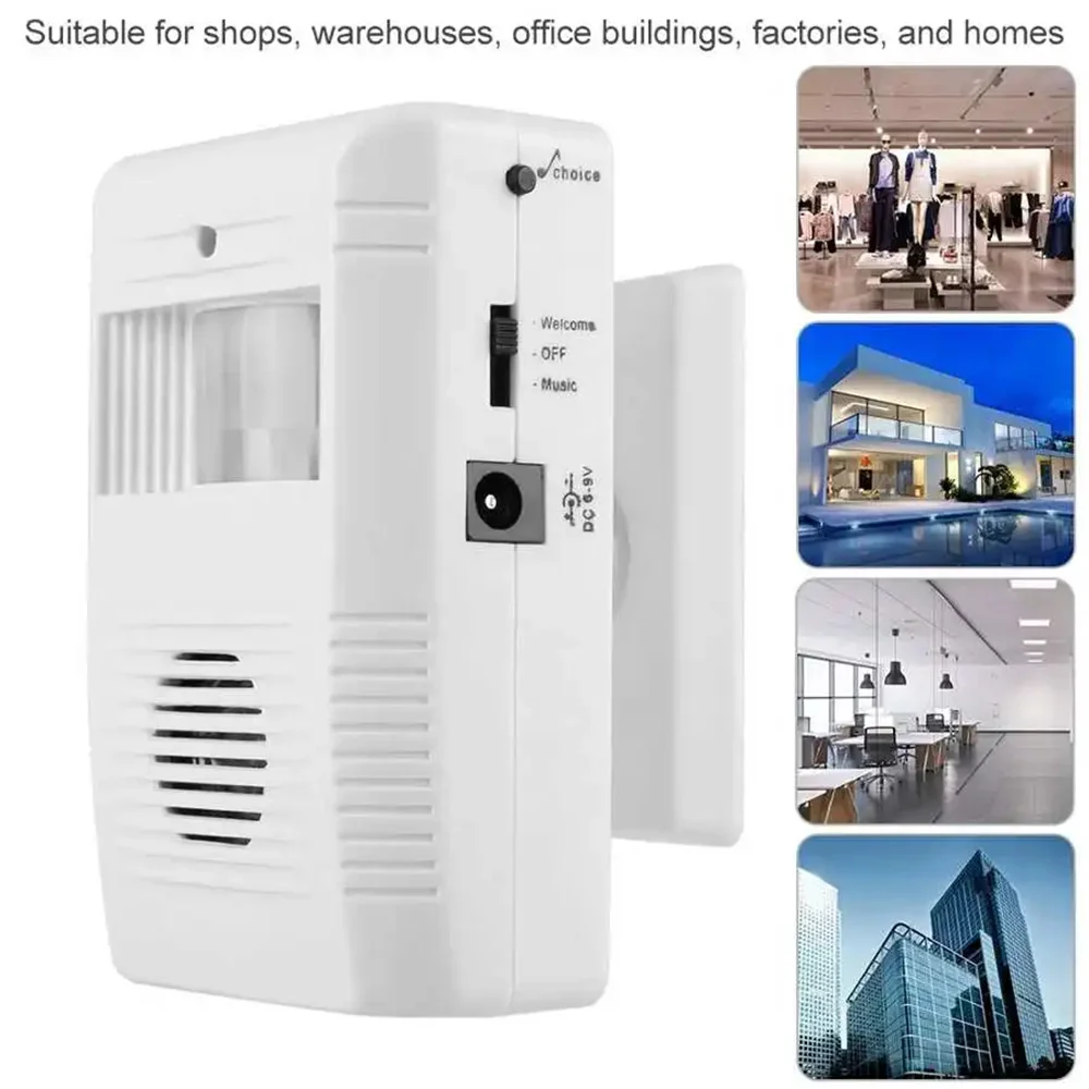 Wireless Shop Store Guest Entry Alarm Door Bell Chime Motion Sensor Doorbell