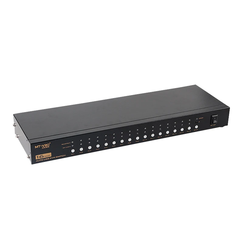 Hot Sale  HDMI USB KVM Switch 16 Port 16x1 Auto Scan Industrial Grade Rack Mount HDMI USB KVM Switcher
