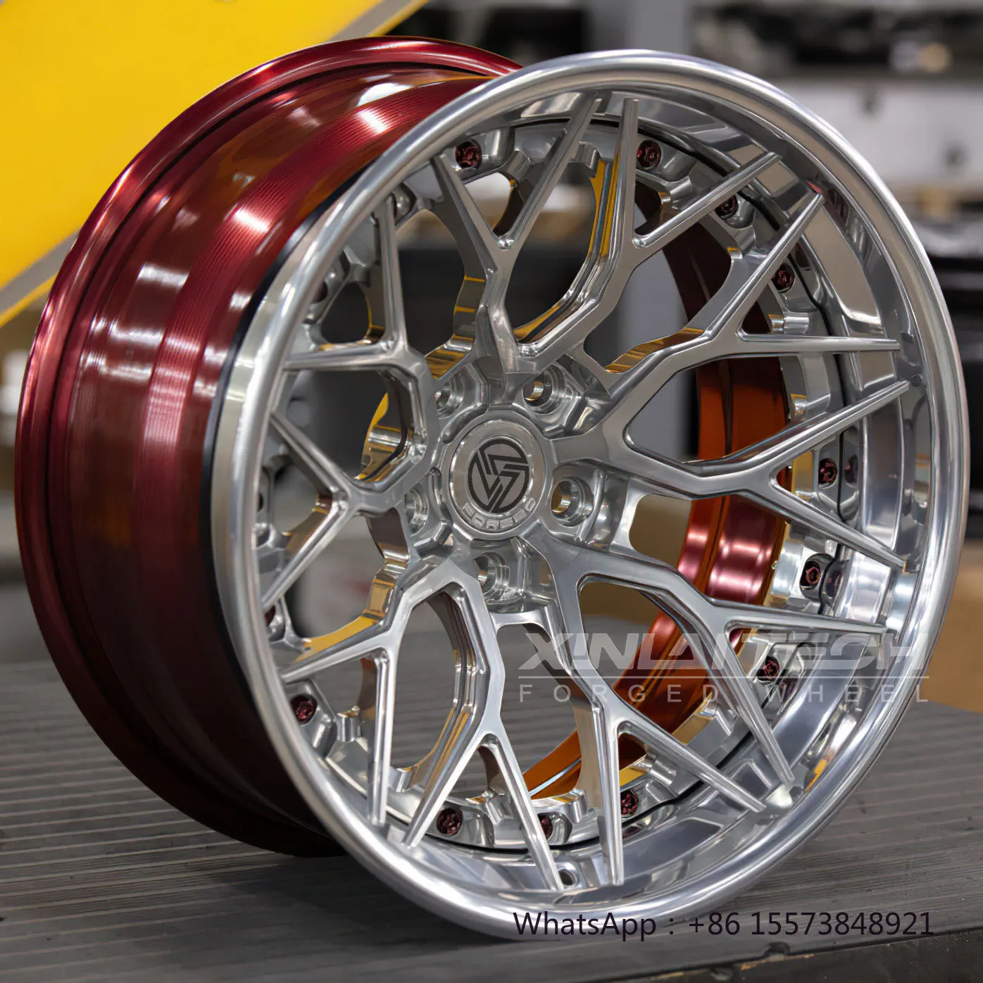 

3 Piece Forged Wheel Deep Lip Deep Dish Concave Wheels 5x112 5x114.3 5x120 Custom Wheels 18 19 20 21 22 23 Inch Rim