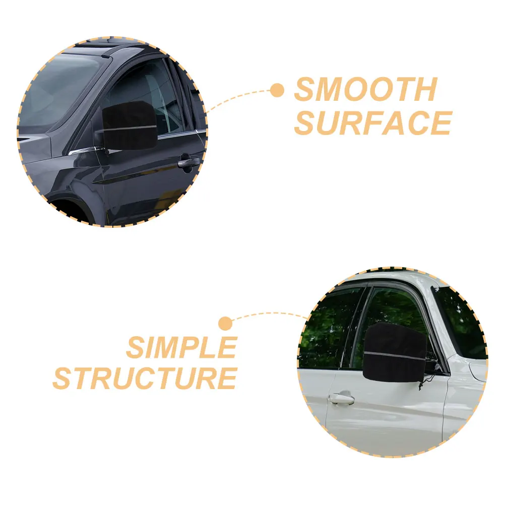 

2Pcs Protective Car Side Mirror Covers Oxford Cloth Exterior Rearview Dustproof Shield Weatherproof Scratch Guard