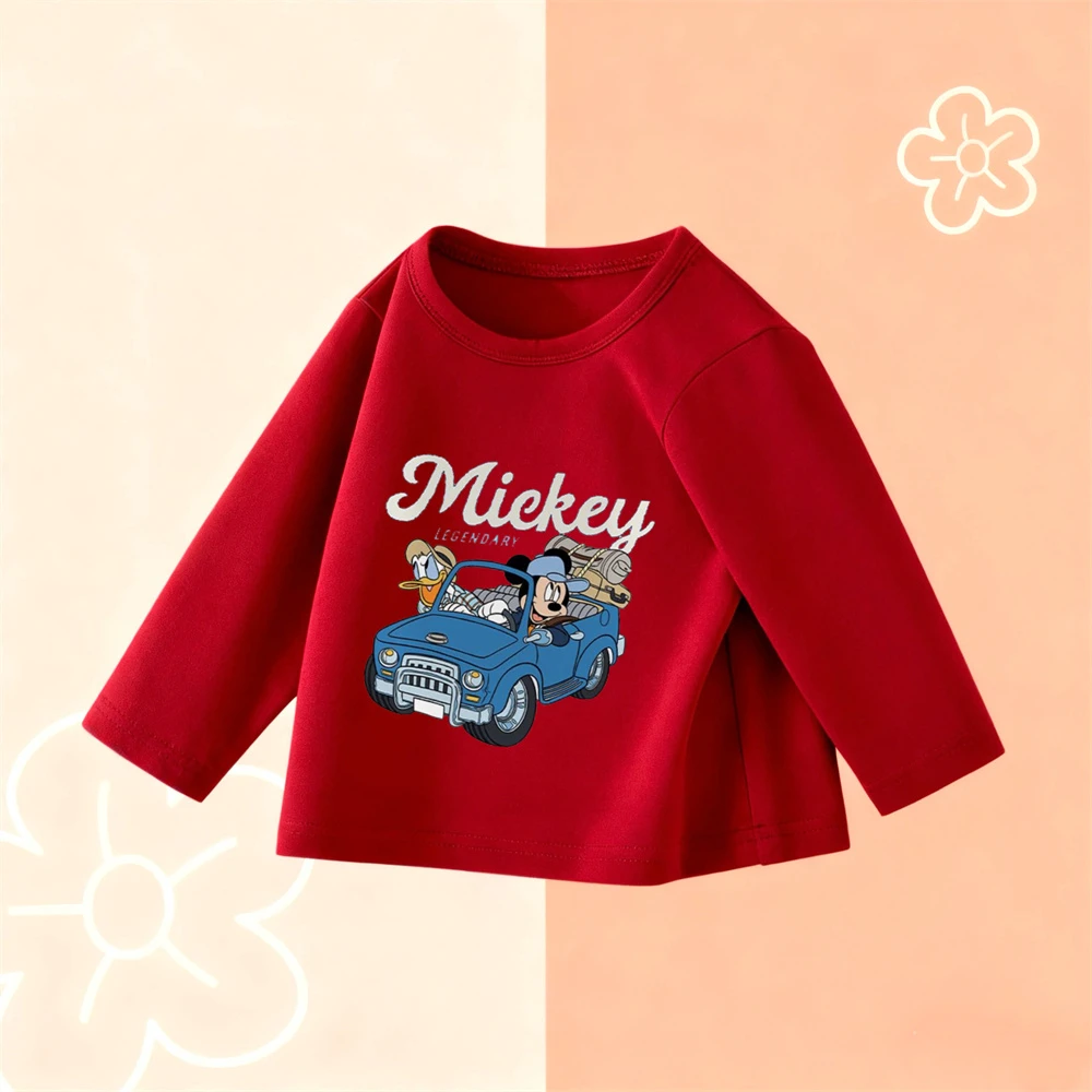2-6Age الطفل الكرتون تيز تصميم جديد الملابس المطبوعة Crewneck قاعدة قميص لطيف بسيط كل مباراة تي شيرت الطفل الملابس الشعبية