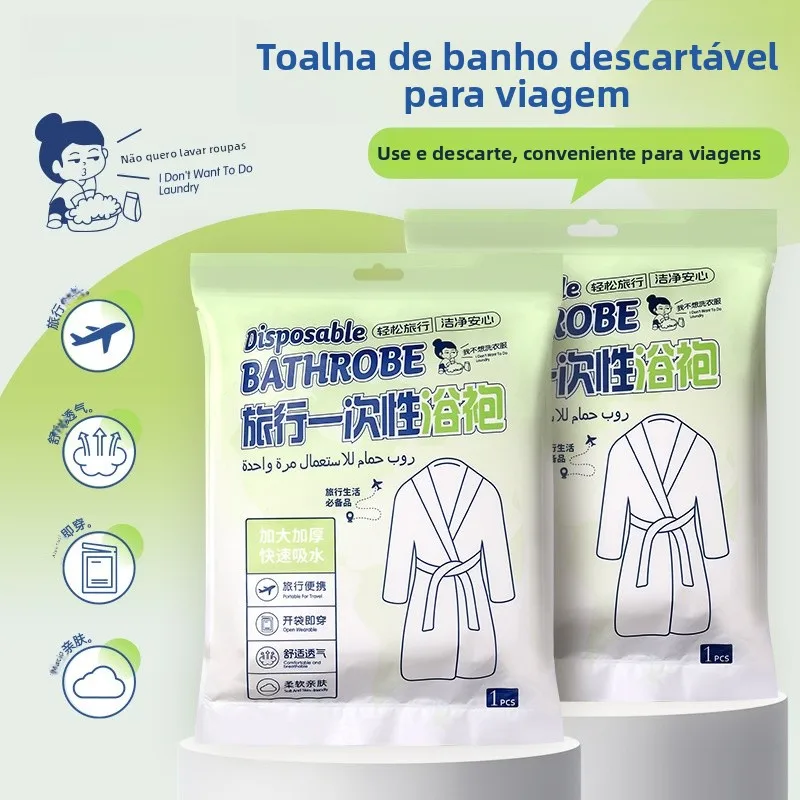 disposable-bathrobe-pearl-pattern-hotel-beauty-salon-towel-towel-day-throwaway-sleepwear-home-use-normal-specification