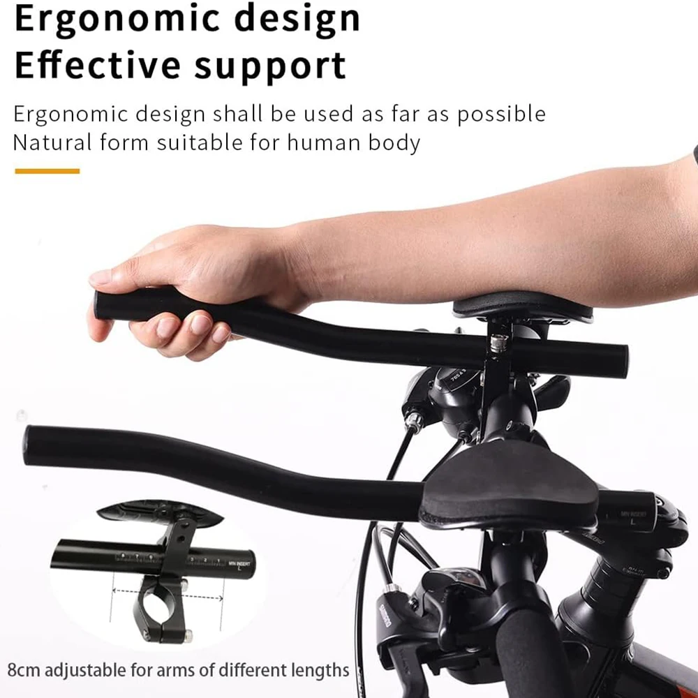 جبل سبائك الألومنيوم دراجة المقود الاسترخاء القضبان الذراع مساعدة مشقوق ملزمة الدراجة مساعدة لمسافات طويلة #6