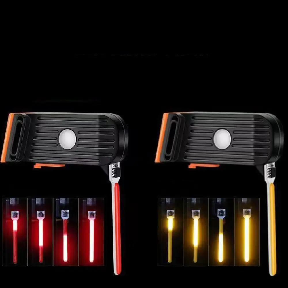 

Waterproof Bike Taillights Multifunctional Charging Foldable Emergency Warning Lights Adjustable Strap-On Installation