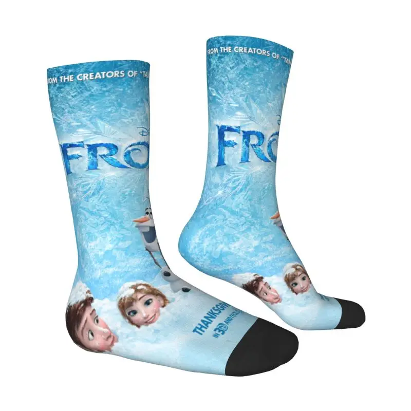 Animated Frozen Men's Crew Socks Unisex Funny Cartoon Spring Summer Autumn Winter Dress Socks