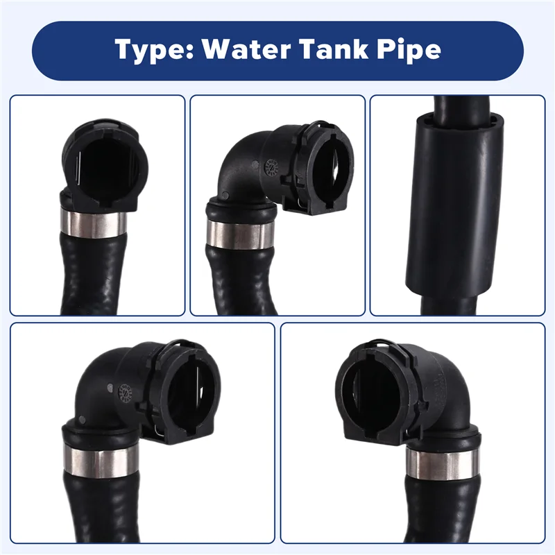 

NEW-For BMW X5 X6 2008-2014 Car Water Tank Pipe 17127576378 Coolant Hose Replacement Part