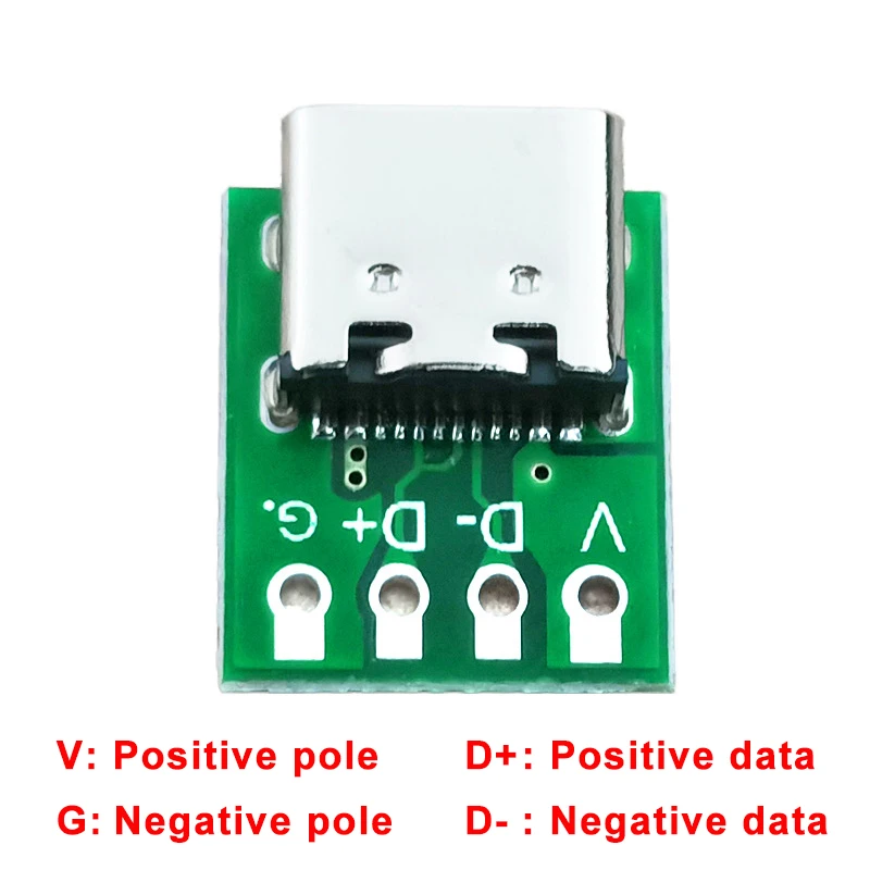 1/5/10Pcs Type-C USB 3.1 Connector 16 Pin Test PCB Board Adapter TYPE C Female Socket For Data Line Wire Cable Transfer DIY - Image 5