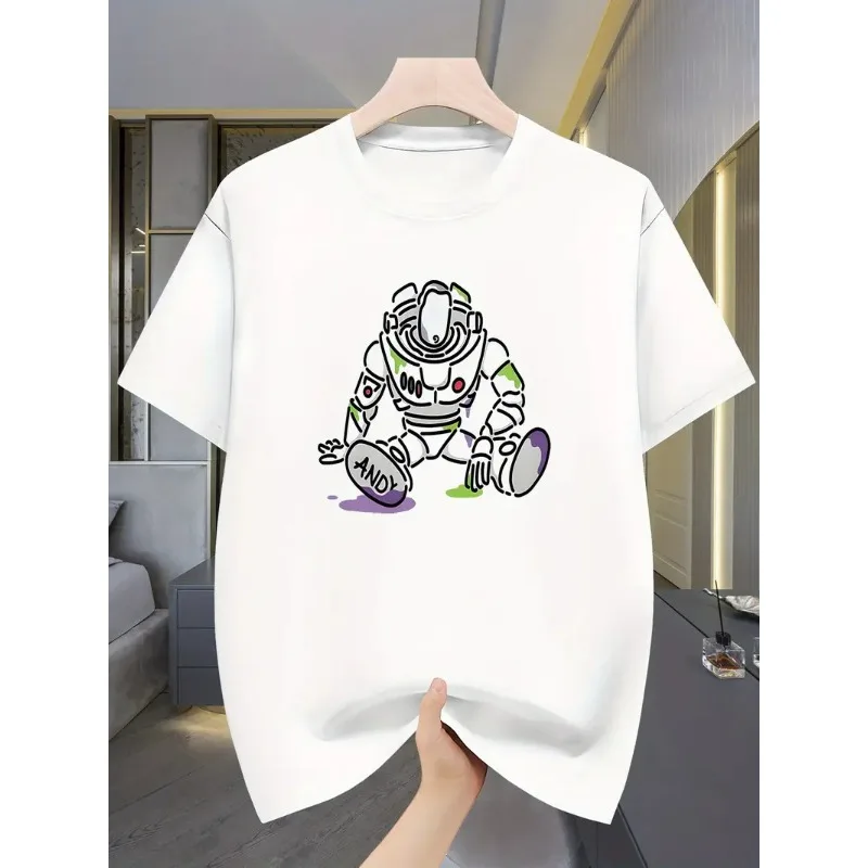 

Женская футболка Disney Toy Story Buzz Lightyear, женская футболка из 100% хлопка, повседневный топ унисекс, летний уличный стиль, свободная посадка