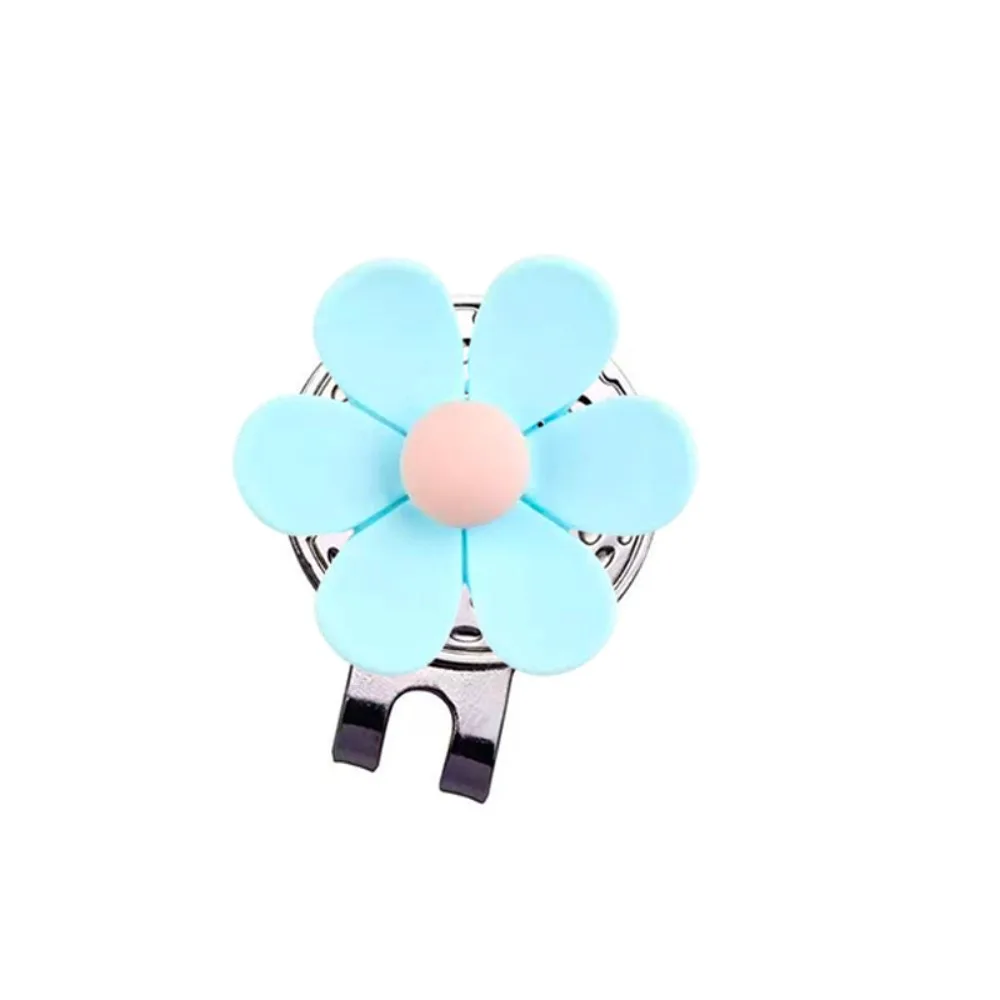 

Magnetic Golf Cap Clip Flower Shaped Durable Metal Golf Ball Mark Colorful Decorative Golf Hat Marker Jewelry Gift