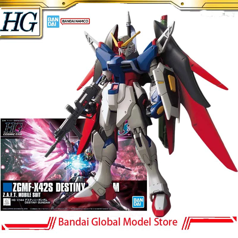 Bandai GUNDAM – Kit de modèles authentiques HG 1/144 SEED ZGMF-X42S Destiny Gundam, modèle de collection, figurine d'action, jouets, cadeaux de noël