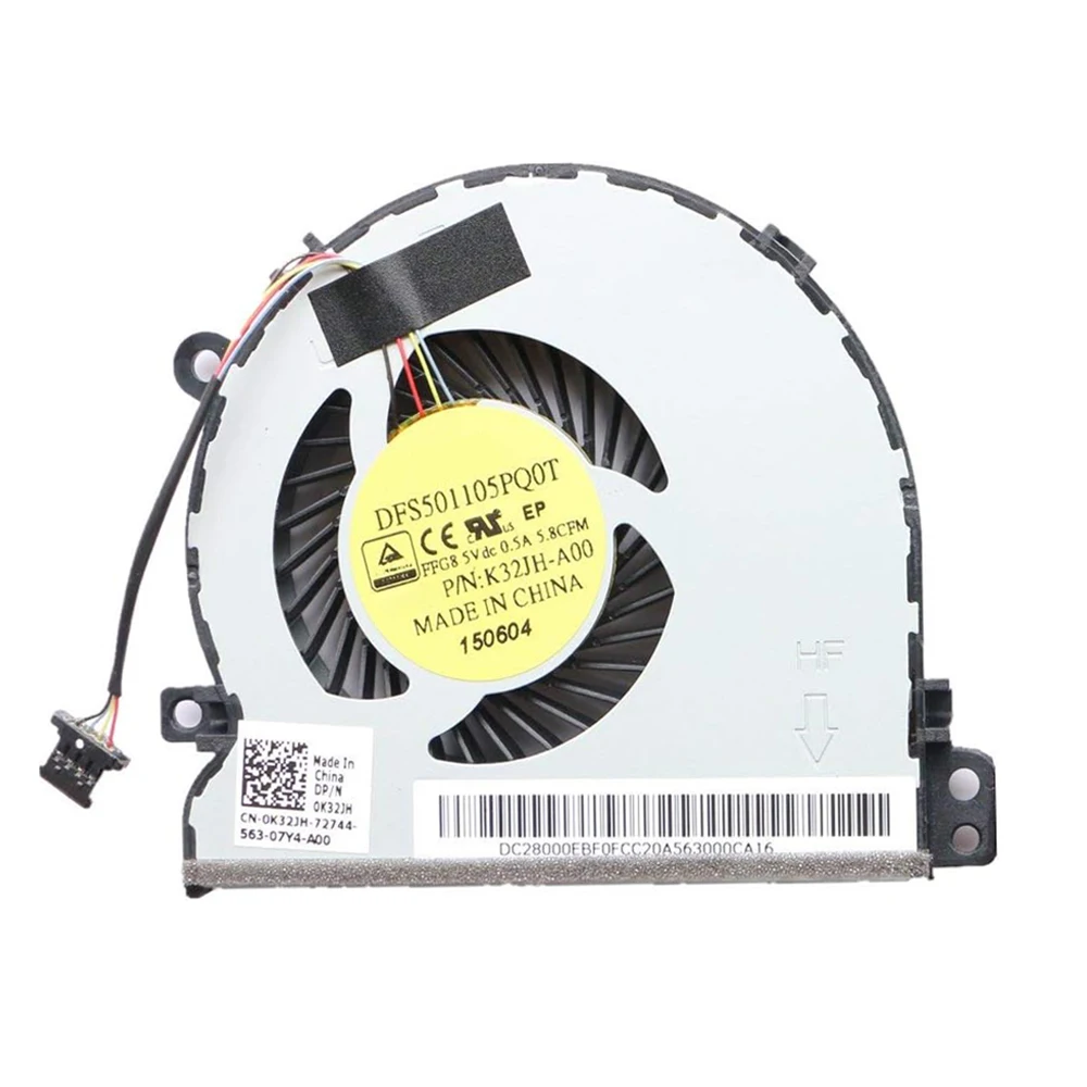 

Laptop CPU Fan For DELL For Latitude 14 3450 3550 DC28000EBS0 MF60070V1-C310-S9A DFS501105PQ0T FFG8 0K32JH K32JH DC5V 0.4A New