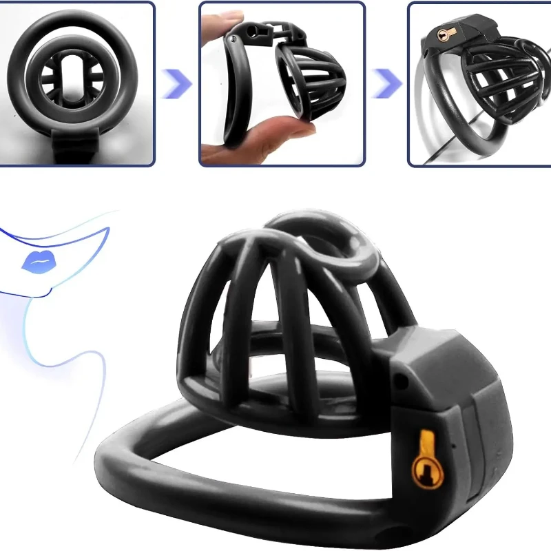 Jaula de castidad de panal, dispositivo de castidad ligero, jaula para pene para hombres, ventilación hueca, bloqueo de pene, Juguetes sexuales para adultos, Bondage SM