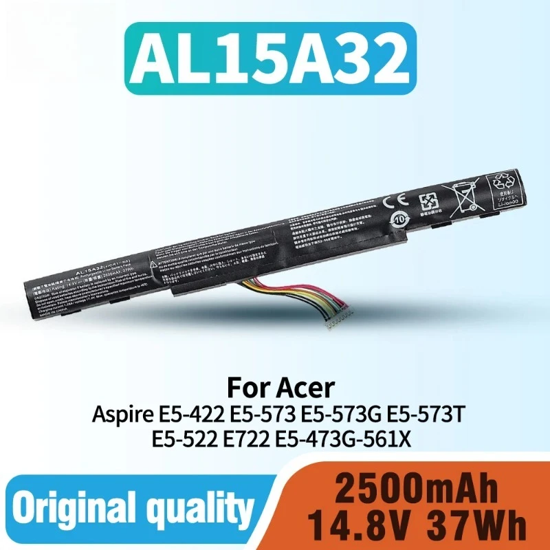 AL15A32 Laptop Battery For Acer Aspire E5-553G E5-772G E5-573G E5-473G E5-573G-57IR E5-473G E5-473G-56T8 E5-522G P257 P258 P227