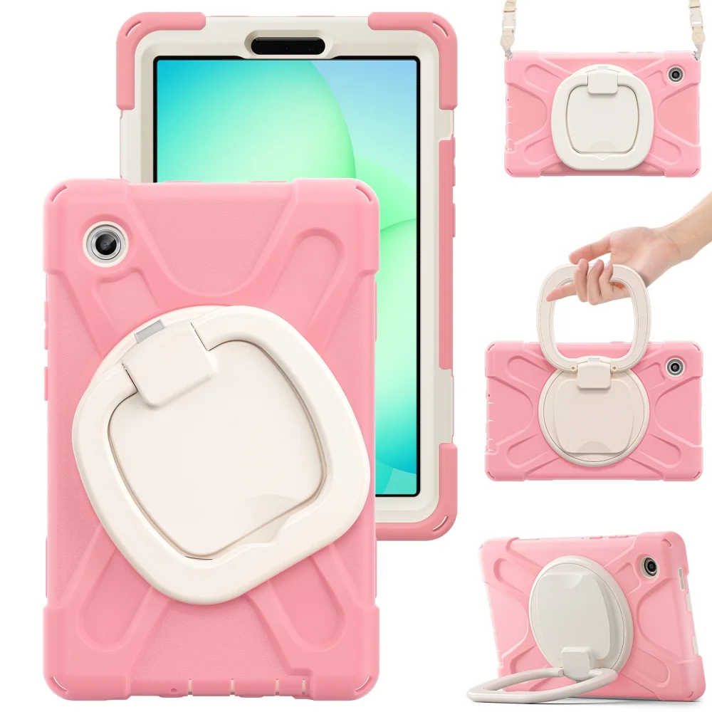 360 Rotating Tablet Cover for Samsung Galaxy Tab A11 A9 8.7 A9 Plus A11 Plus 2025 Tab A7 10.4 T505 Armor Shockproof With Strap