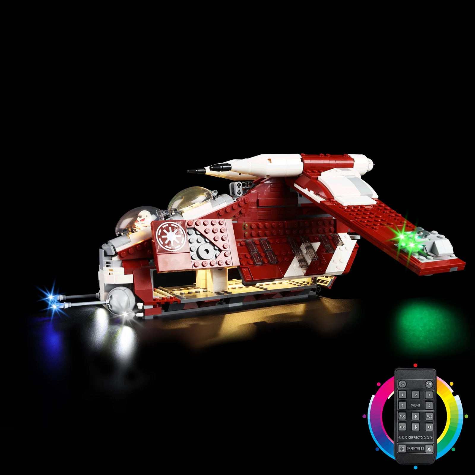 LED-Beleuchtungsset Passend für LEGO Star Coruscant Guard Gunship 75354 Bausteine