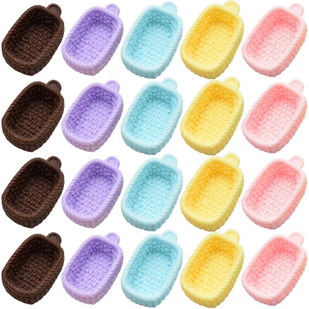 20 шт., Детские корзины для кукольного домика, 28x17 см