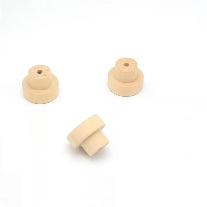 YANA50I 15Pcs Wooden Drawer Knobs Furniture Knobs Wooden Cupboard Knobs For Cabinets And Drawers, Round Wooden Knobs