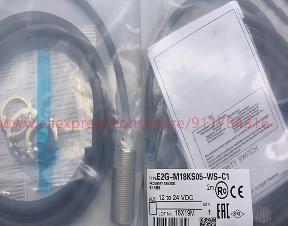 

3pcs New High quality Inductive proximity switch E2G-M18KS05-WS-C1 E2G-M18KS05-WS-C2