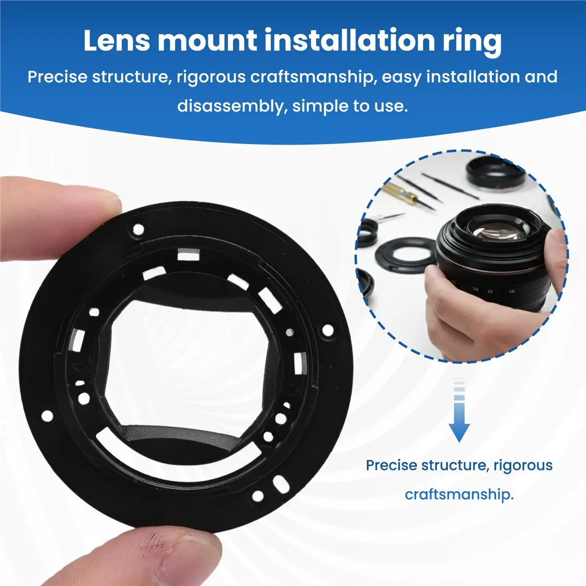 ABQX New Lens Bayonet Mount Ring for for 16-50 mm 16-50mm F/3.5-5.6 OIS Repair Part